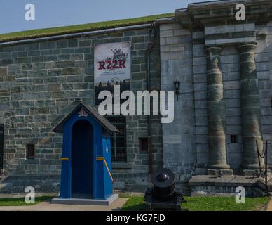 Una casa di guardia presso la Cittadella, in Quebec City, Quebec. Foto Stock