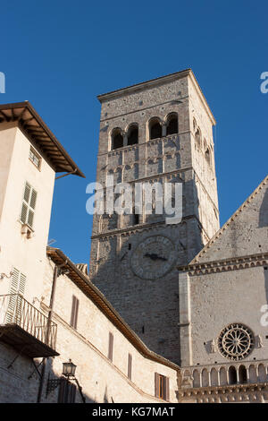 Duomo di San Rufino, Assisi, Umbria, Italia Foto Stock