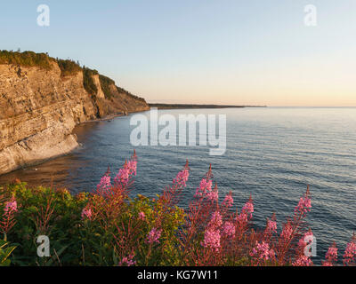 Cap-bon ami di forillon national park di sunrise Foto Stock