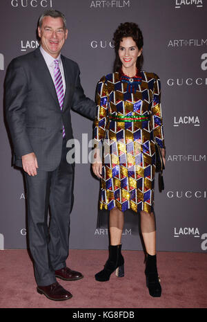 Los Angeles, California, USA. 4 novembre, 2017. antony ressler, jami gertz 137 assiste il 2017 lacma art + film gala in onore di Mark Bradford e George Lucas ha presentato da Gucci a lacma il 4 novembre 2017 a los angeles, ca credito: tsuni / usa/alamy live news Foto Stock