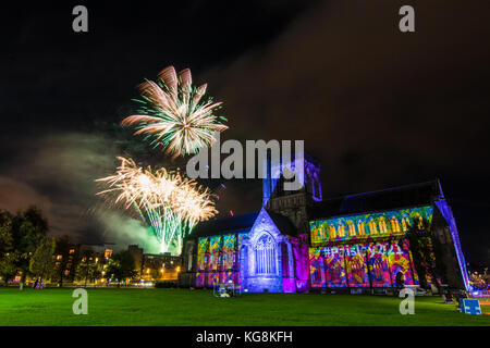 Paisley fuochi d'artificio spettacolari 2017 Foto Stock