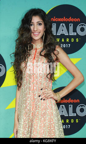 New York, NY, Stati Uniti. 4th novembre 2017. Sahyba al Nickelodeon Halo Awards 2017 al Molo 36 di New York il 4 novembre 2017. Credito: Rw/Media Punch/Alamy Live News Foto Stock