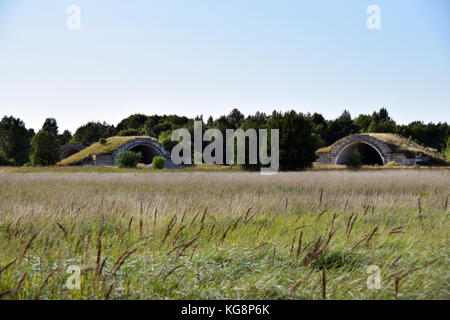 Il fantasma di aria sovietica base di Kiltsi in Estonia. Lo squadrone lasciato questa base dopo il crollo sovietico. Foto Stock