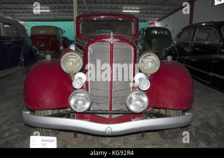 Buick otto (anno 1935), Stati Uniti d'America. auto mondo vintage car museum, Ahmedabad, Gujarat, India Foto Stock