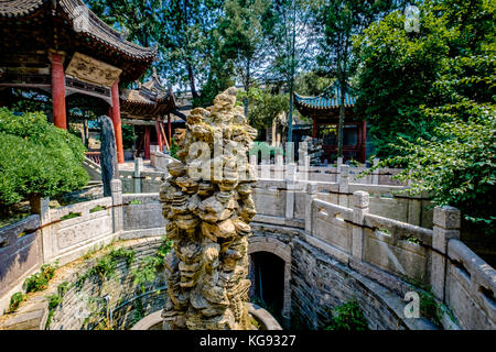 Giardino della moschea cinese di Xi'an - agosto 2017 Foto Stock