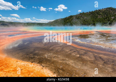 Grand Prismatic Spring nel Parco Nazionale di Yellowstone Foto Stock