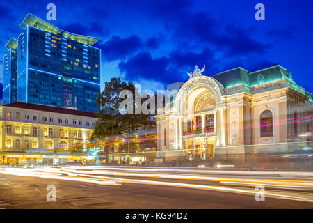 Teatro comunale della città di Ho chi minh Foto Stock