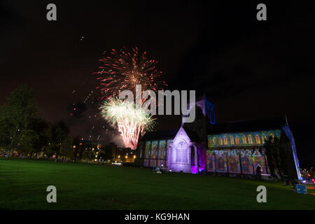 Paisley fuochi d'artificio spettacolari 2017 Foto Stock