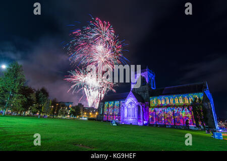 Paisley fuochi d'artificio spettacolari 2017 Foto Stock