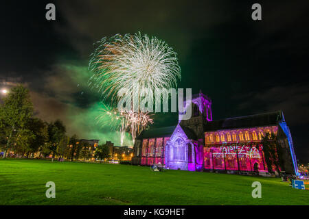 Paisley fuochi d'artificio spettacolari 2017 Foto Stock