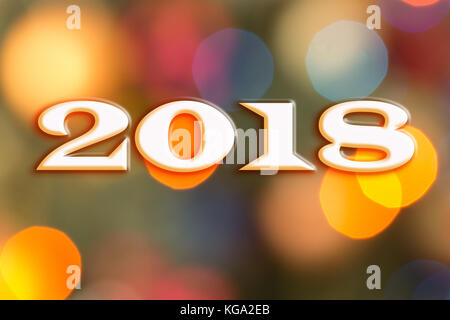 Felice anno nuovo 2018 Foto Stock