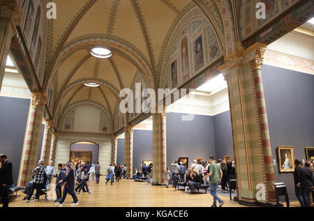 Il Rijksmuseum art gallery, ad Amsterdam, nei Paesi Bassi Foto Stock