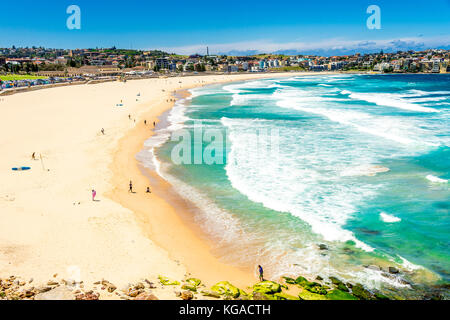 La mitica Bondi Beach a Sydney, NSW, Australia Foto Stock