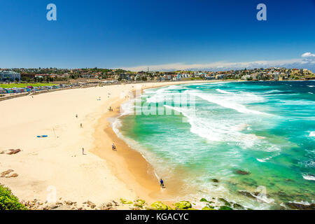 La mitica Bondi Beach a Sydney, NSW, Australia Foto Stock