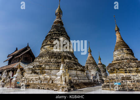 Bagan, Myanmar pagode (templi) Foto Stock