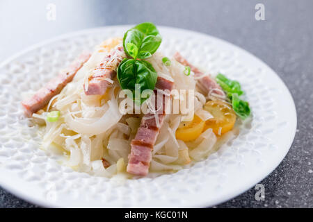 Dieta tagliatelle di konjac Foto Stock