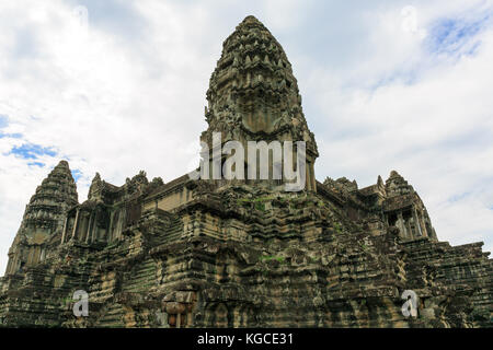 Torri di Angkor Wat in Cambogia. Foto Stock