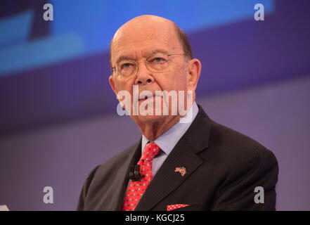 Wilbur Ross, degli Stati Uniti Segretario del Commercio, parla di CBI Conferenza annuale a Londra Foto Stock