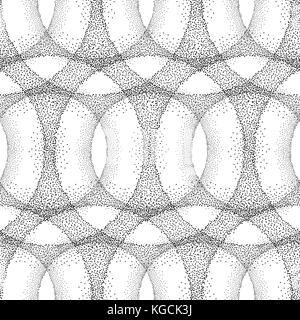 Abstract dot pattern. spotted lineare texture ornamentali. cerchio geometrico sfondo Illustrazione Vettoriale