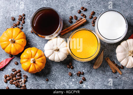 Ingredienti per la zucca latte Foto Stock