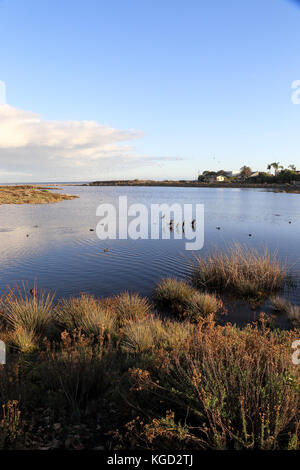 Tranquillo nel tardo pomeriggio a Malibu stato Laguna Beach, Malibu California Foto Stock