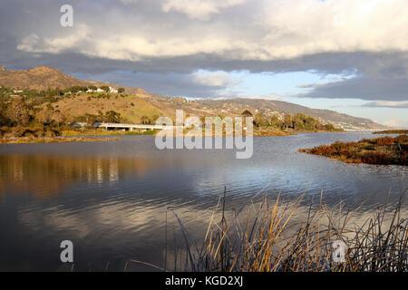 Tranquillo nel tardo pomeriggio a Malibu stato Laguna Beach, Malibu California Foto Stock