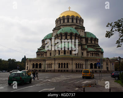 La Cattedrale Alexander Nevsky a sofia, Bulgaria Foto Stock