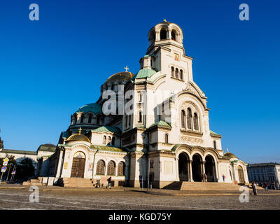 La Cattedrale Alexander Nevsky a sofia, Bulgaria Foto Stock