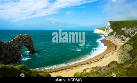 Porta di Durdle Jurassic Coast, Lulworth in Dorset, Inghilterra Foto Stock