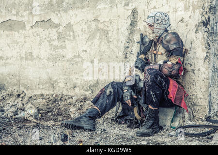 Post apoc bestia superstite Foto Stock