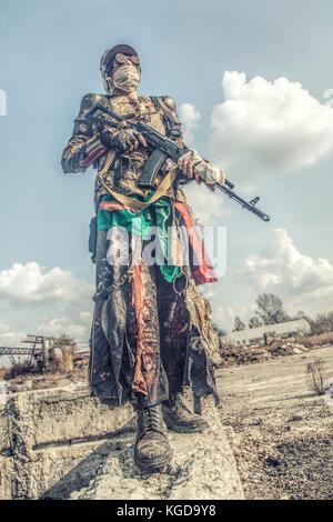 Post apoc bestia superstite Foto Stock