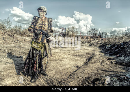 Post apoc bestia superstite Foto Stock