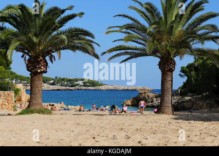 Baleares, Mallorca, Cala d'Or, Calo d'es Pou Foto Stock