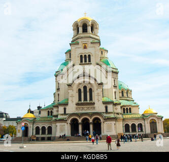 Sofia, Bulgaria - 06 ottobre , 2017: cattedrale ortodossa di Alexander Nevsky, costruito in 1912 anno Foto Stock