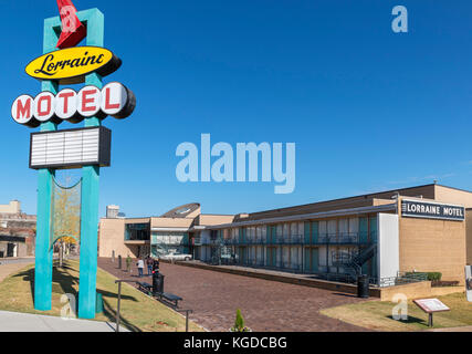 Il National Civil Rights Museum al Lorraine Motel, Memphis, Tennessee, Stati Uniti d'America Foto Stock