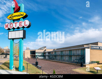 Il National Civil Rights Museum al Lorraine Motel, Memphis, Tennessee, Stati Uniti d'America Foto Stock