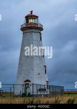 Capo Nord faro, Capo Nord, Prince Edward Island, Canada. Foto Stock