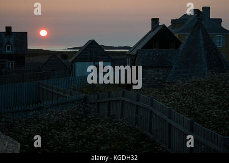 Parchi Canada Fortezza Louisbourg National Historic Site A Capo Breton, Nuova Scozia, Canada. Foto Stock