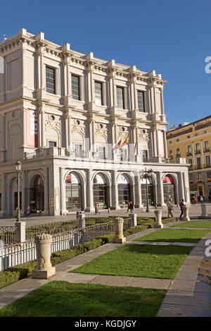 Teatro reale opera house edificio teatrale nella Plaza de Oriente, Madrid, Spagna Foto Stock