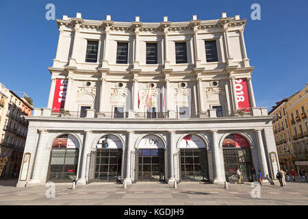 Teatro reale opera house edificio teatrale nella Plaza de Oriente, Madrid, Spagna Foto Stock