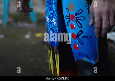 2017 Pintaflores Bodypainting concorso,San Carlos City,Negros Occidental,Filippine Foto Stock