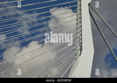 Cable bridge detail Foto Stock