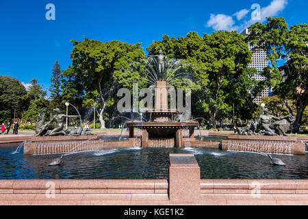 L'Archibald Memorial Fountain, Sydney Foto Stock