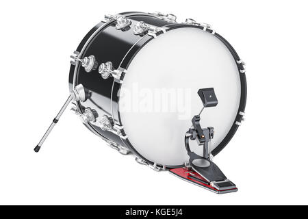 Bass Drum, 3D rendering isolati su sfondo bianco Foto Stock