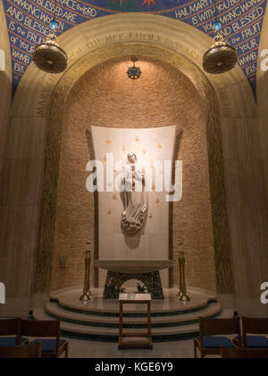 All interno della Basilica del Santuario Nazionale dell Immacolata Concezione a Washington DC, Stati Uniti. Foto Stock