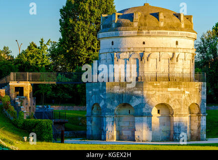 Il mausoleo di theoderic (mausoleo di teodorico) a Ravenna, Italia Foto Stock