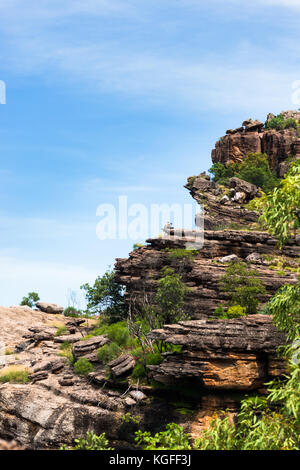 Burrunggui (Nourlangie Rock), il Parco Nazionale Kakadu, Territorio del Nord, l'Australia. Foto Stock