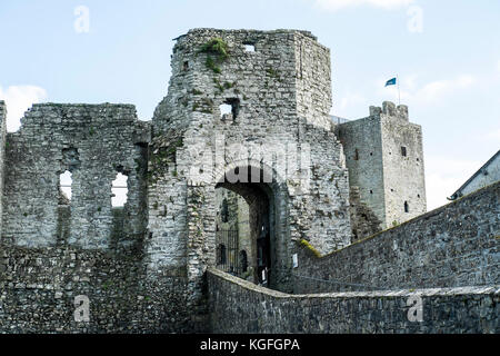 Castello di Trim nella contea di Meath vicino a Dublino Repubblica di Irlanda, location per il film Braveheart con Mel Gibson Foto Stock