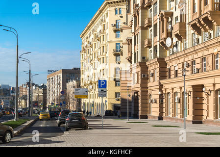 Mosca, Russia - Novembre 2. 2017. malaya sukharevskaya - parte di anello di giardino Foto Stock