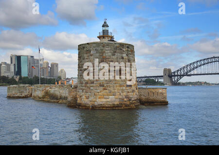 Fort Denison nel porto di Sydney New South Wales AUSTRALIA Foto Stock